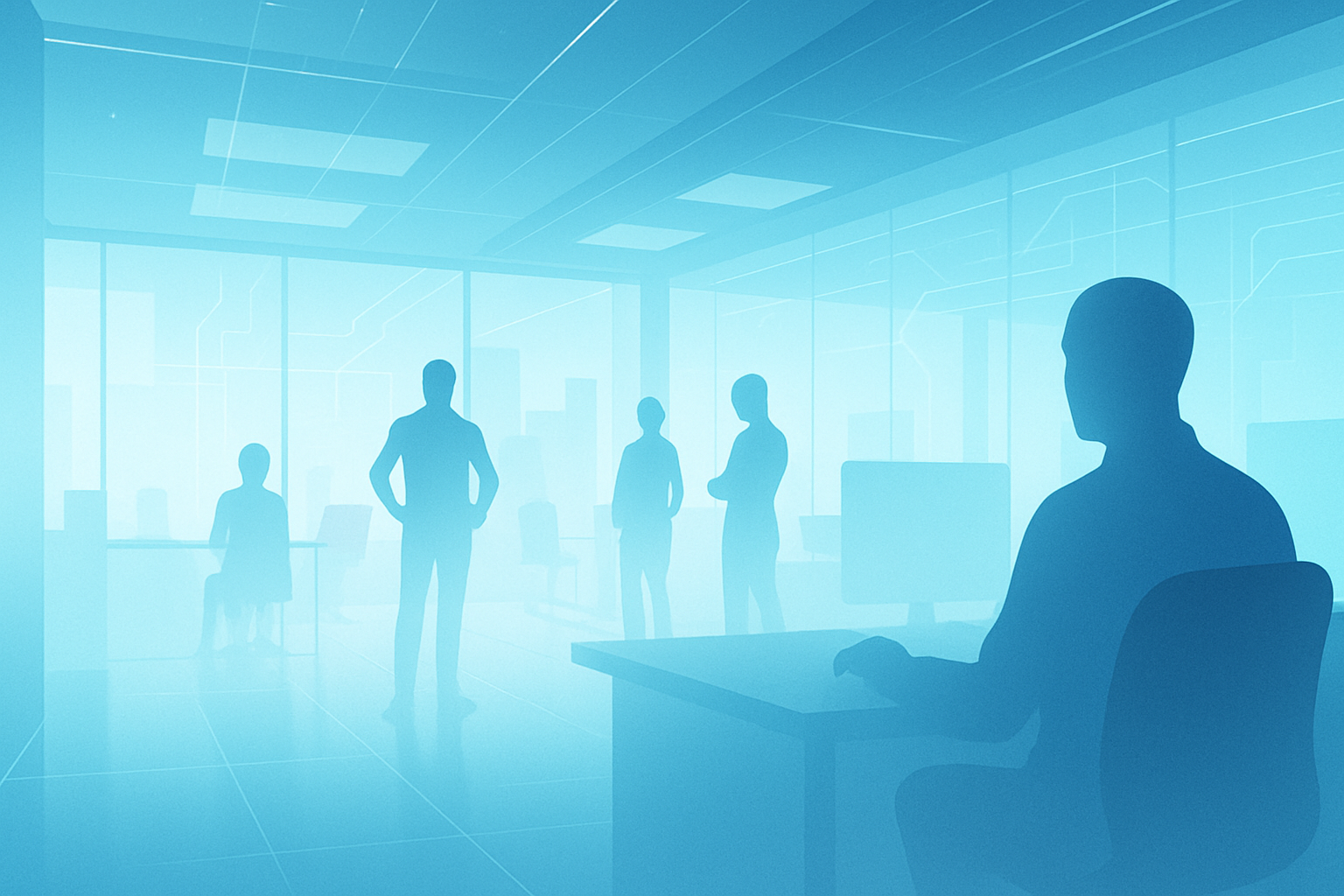 Neo Redlabs office and team illustration